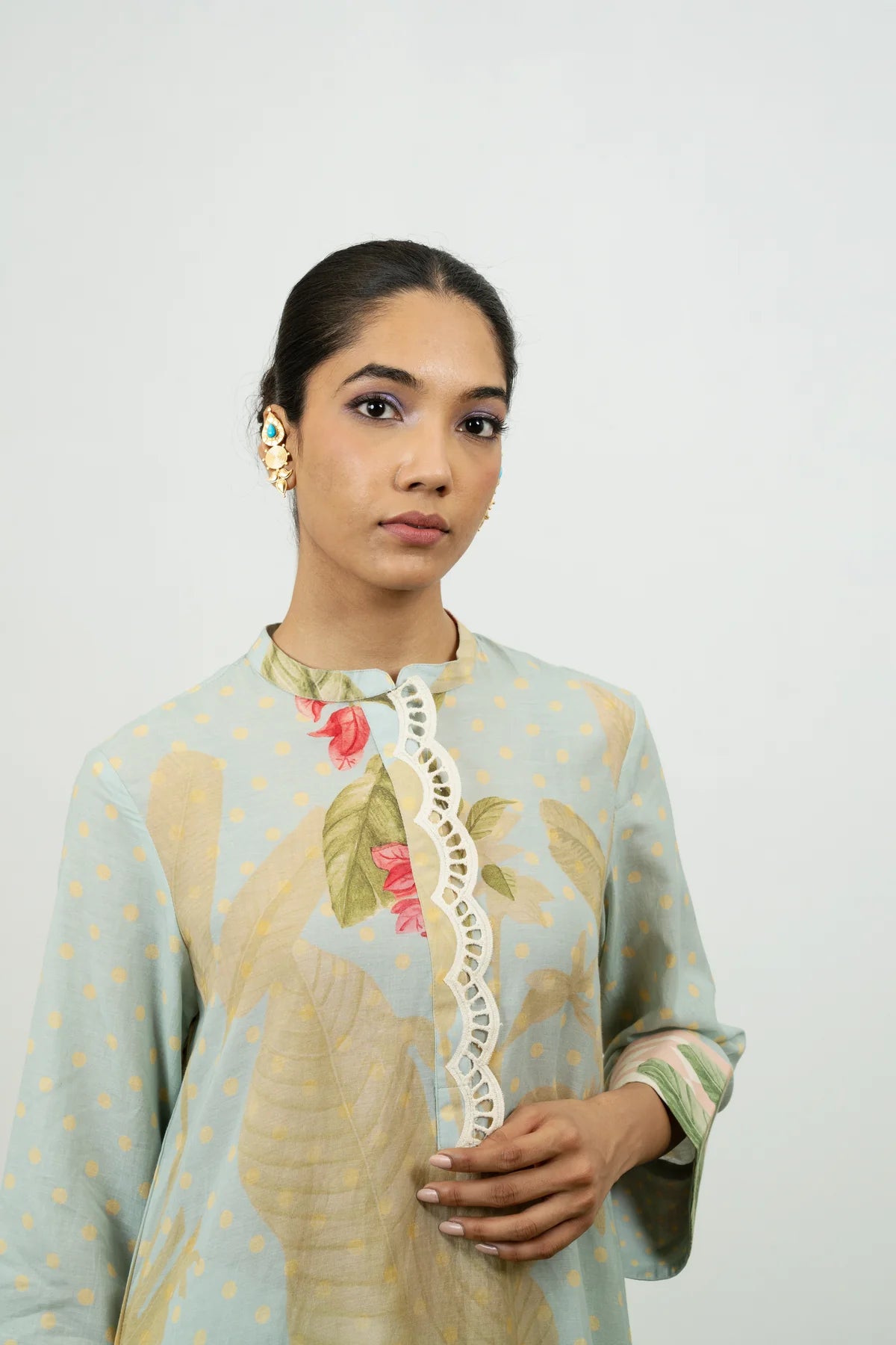 Cypress Kurta Set (Sky)