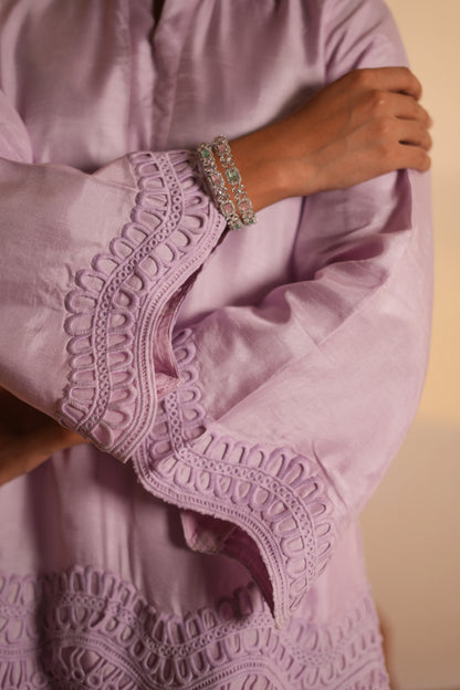 Lilac Dola Silk Farsi Salwar Set