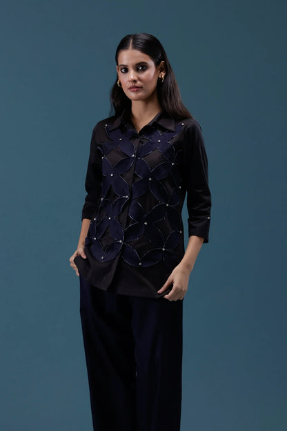 Midnight Petal Statement Co-ord Set