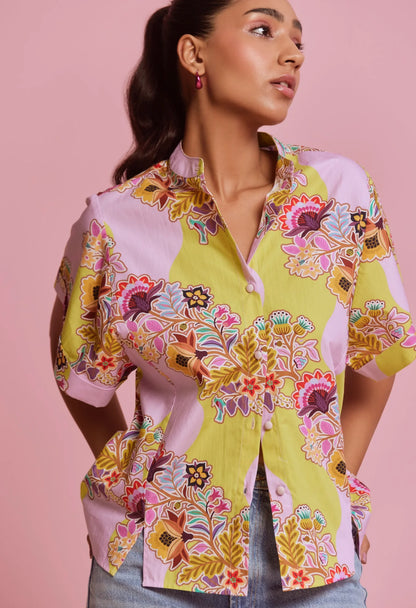 Margot Shirt - Floral Vine