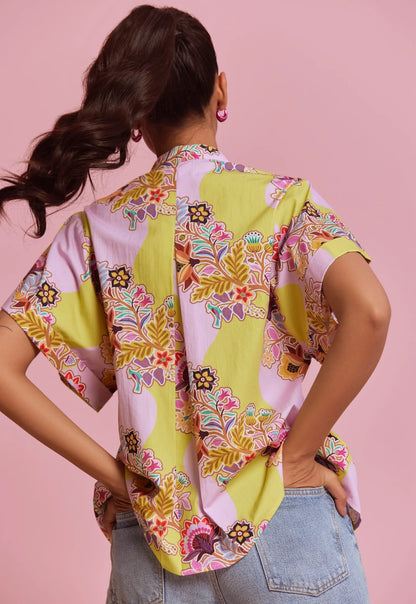 Margot Shirt - Floral Vine