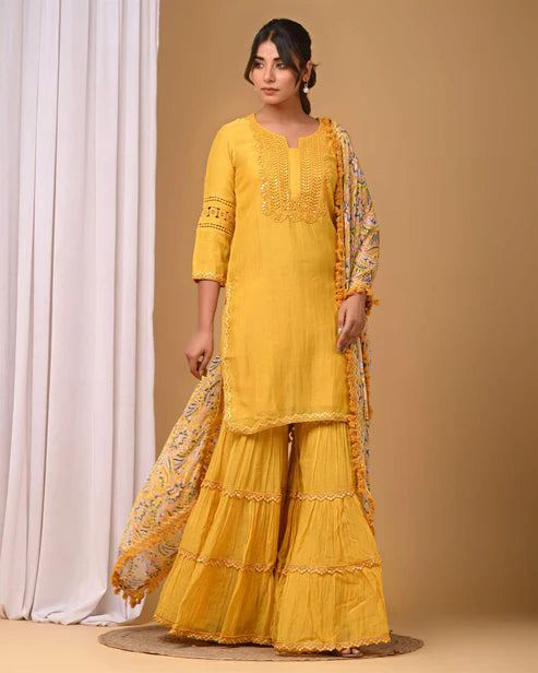 Mustard Yellow Garara Set