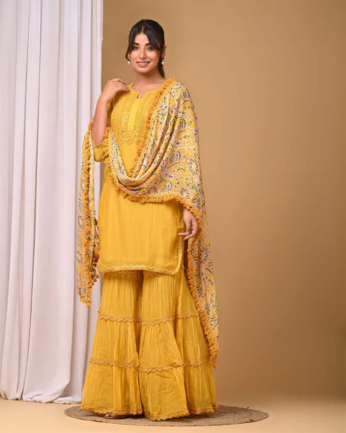 Mustard Yellow Garara Set