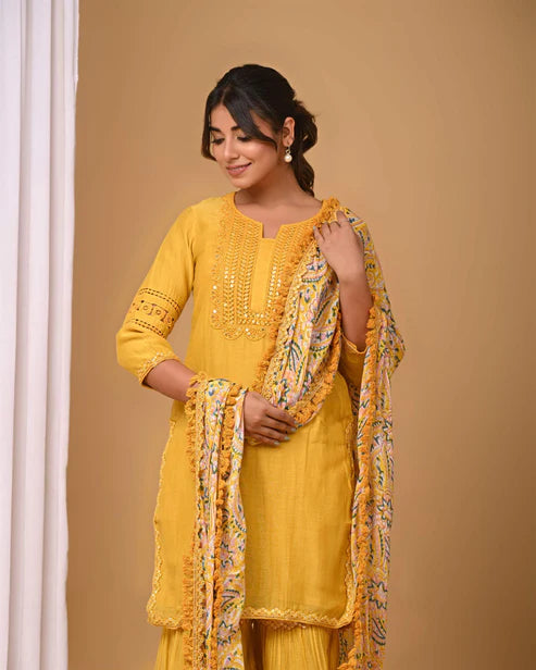 Mustard Yellow Garara Set