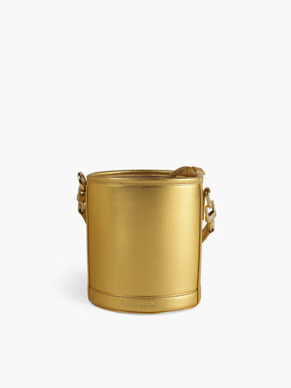 Barrel Potli (Goddess Gold Leather)