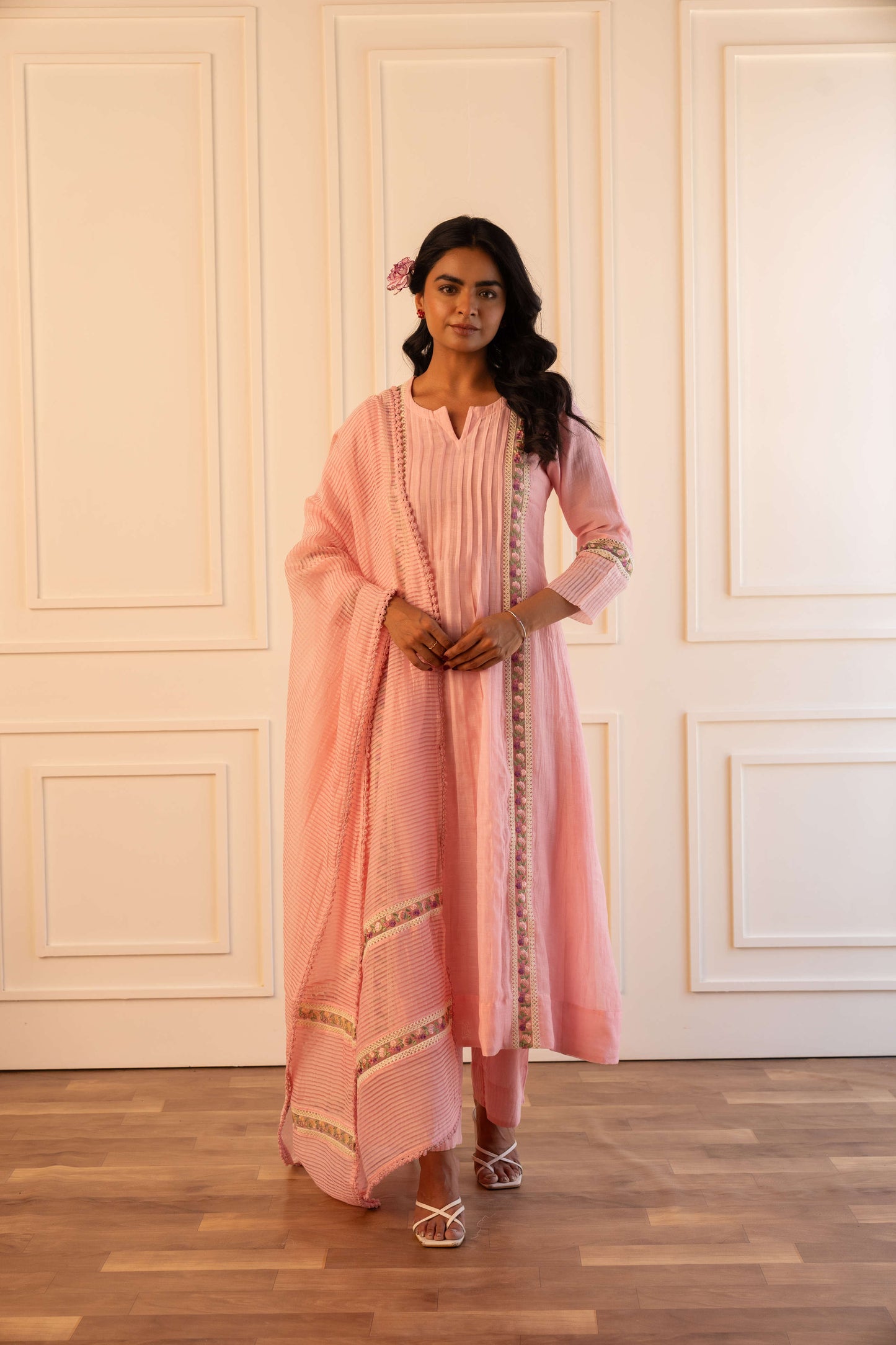 Mithila Suit Set – Powder Pink