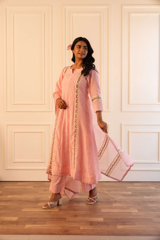 Mithila Suit Set – Powder Pink