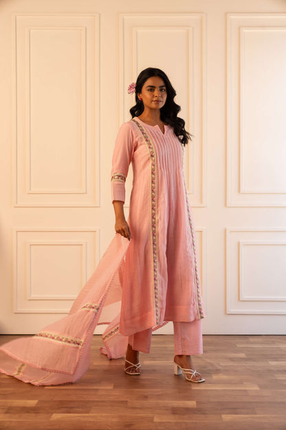 Mithila Suit Set – Powder Pink