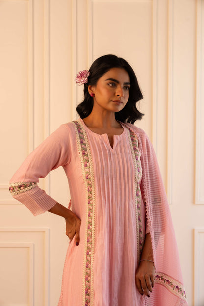 Mithila Suit Set – Powder Pink