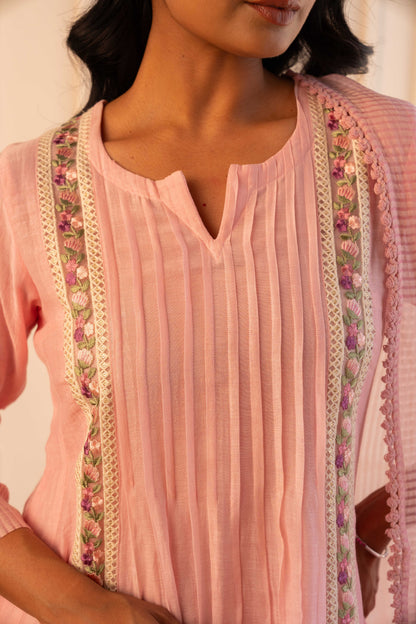 Mithila Suit Set – Powder Pink