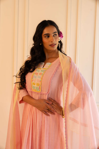 Heena Suit Set – Powder Pink