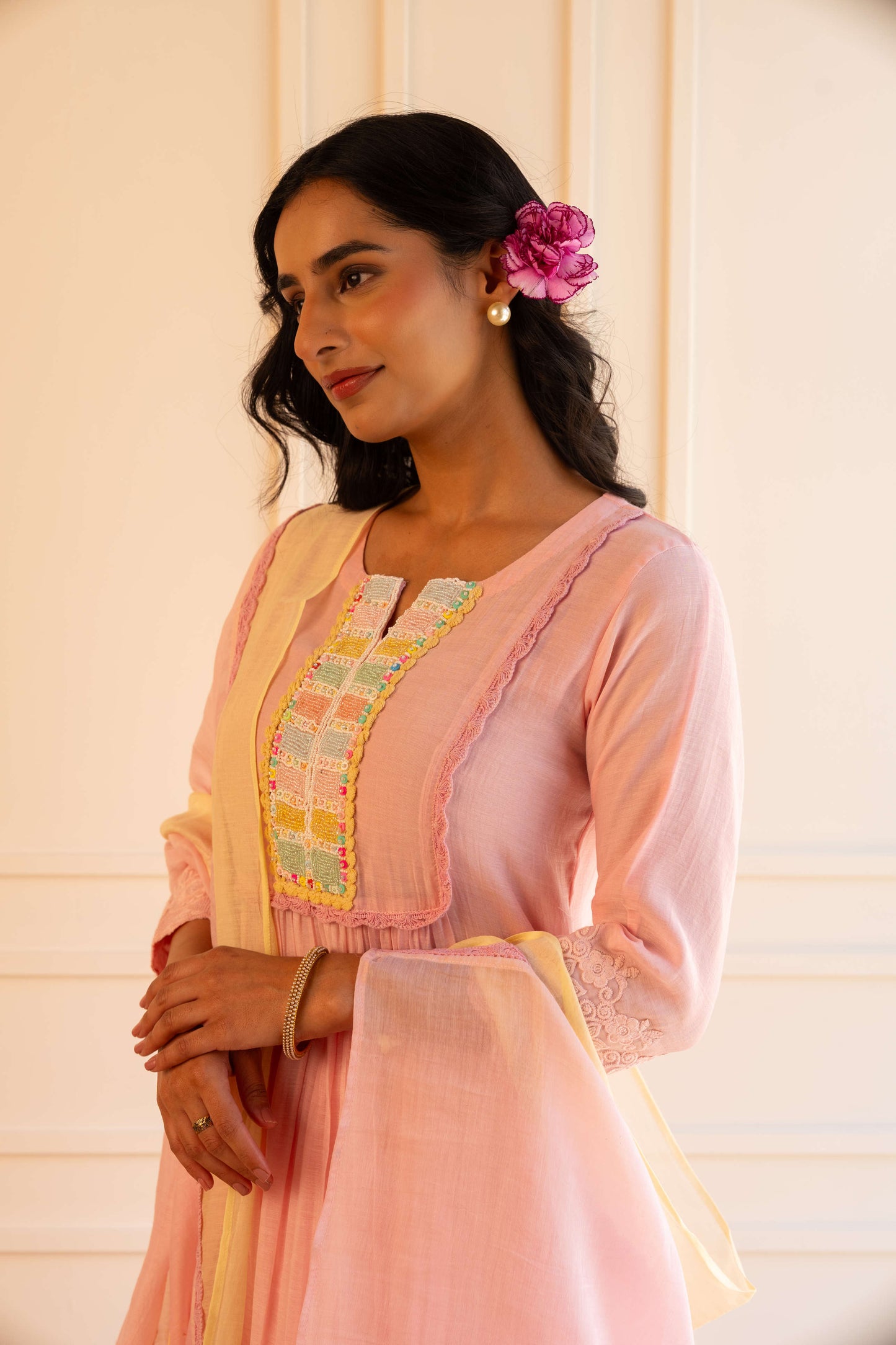 Heena Suit Set – Powder Pink