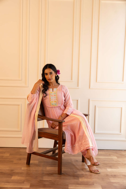 Heena Suit Set – Powder Pink