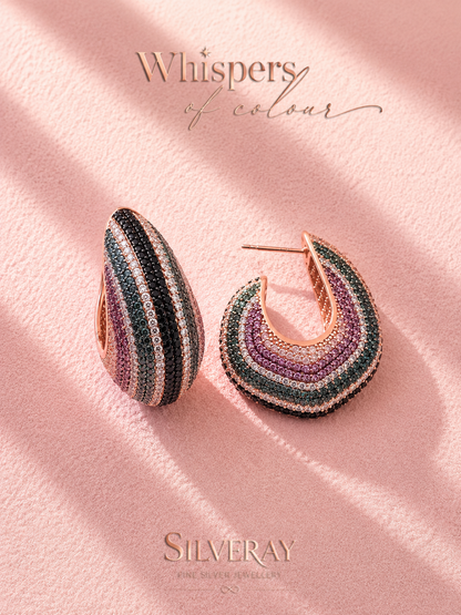 Whispers of Colour - ZigZag Earrings
