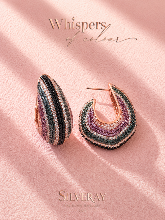 Whispers of Colour - ZigZag Earrings
