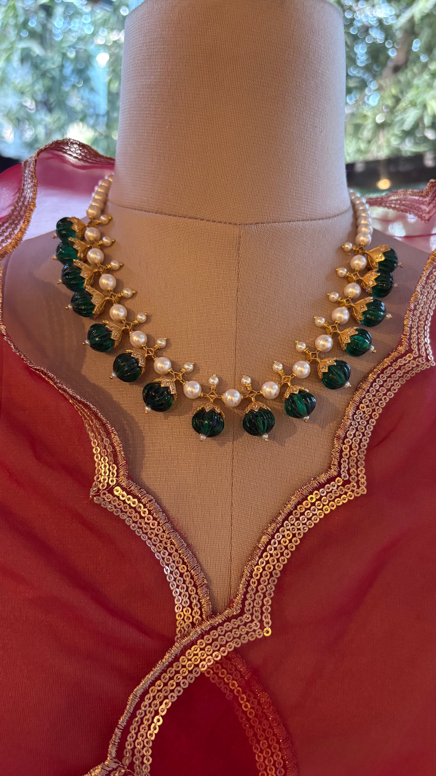 Oas Silver Necklace and earrings set