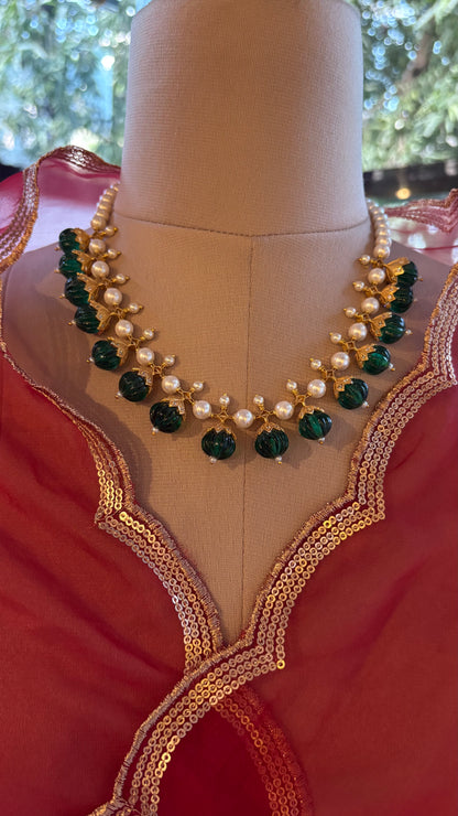 Oas Silver Necklace and earrings set