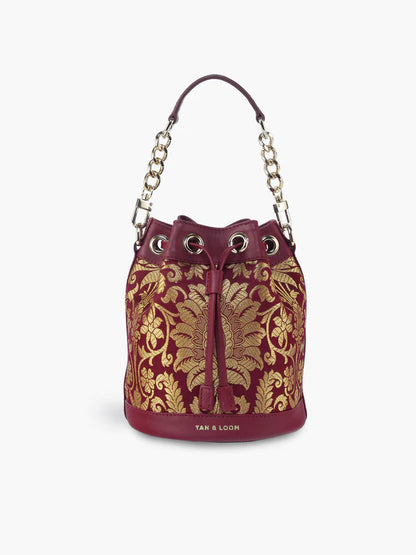 Bombay Bucket (Divine Maroon Brocade)