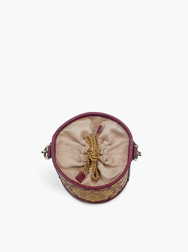 Barrel Potli (Divine Maroon Brocade)