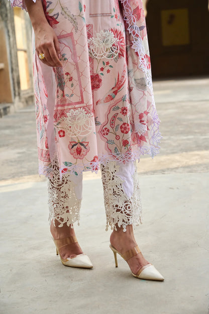 Neerja Kurta Set (Gulabi)