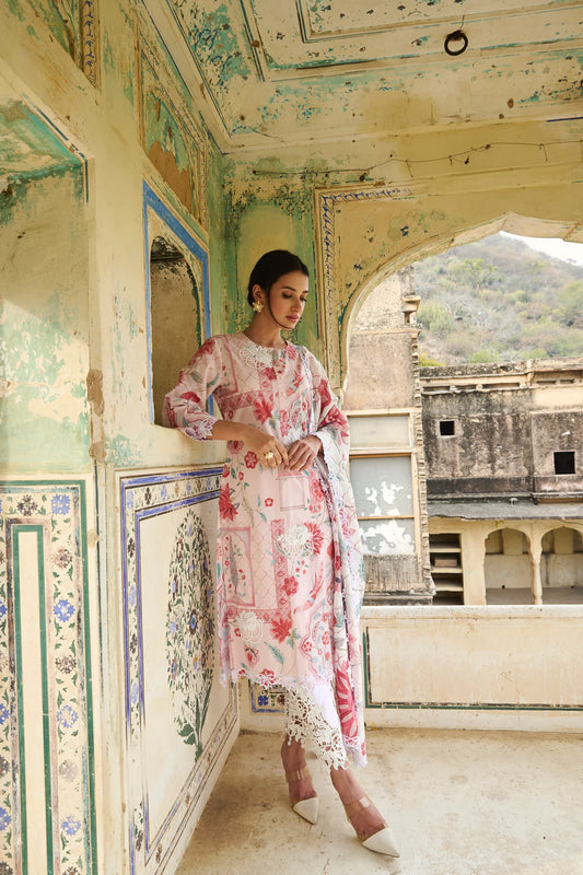 Neerja Kurta Set (Gulabi)