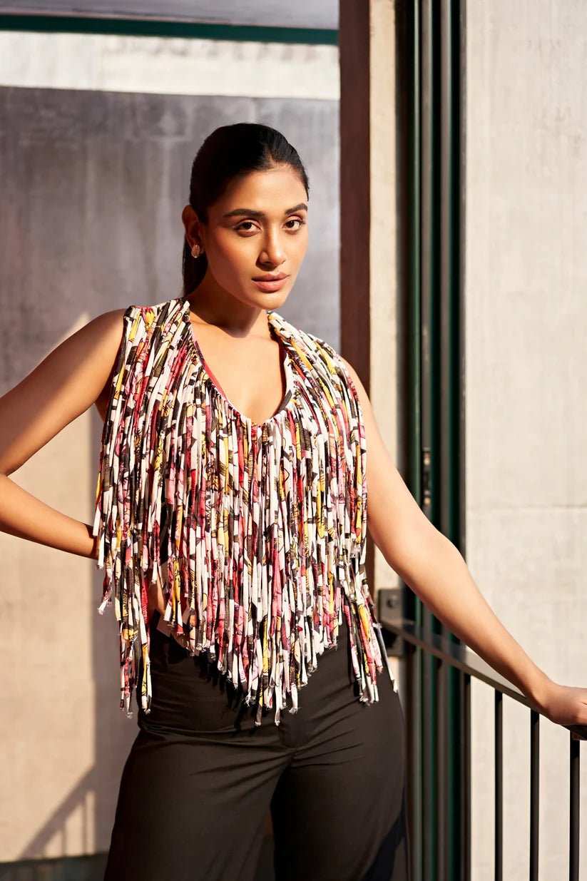 FRINGED WAISTCOAT