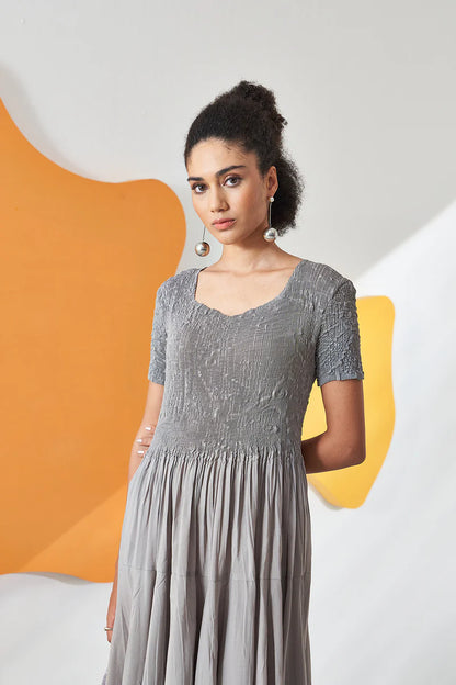 GREY HERNO DRESS