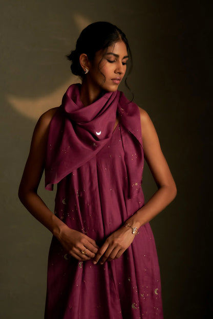 Twilight Magenta Chand Sitara Dress