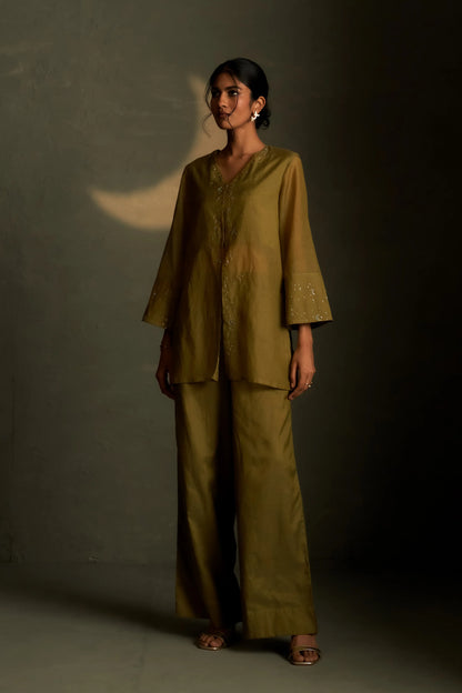 Olive Dusk Chand Sitara Set