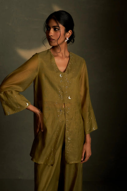 Olive Dusk Chand Sitara Set