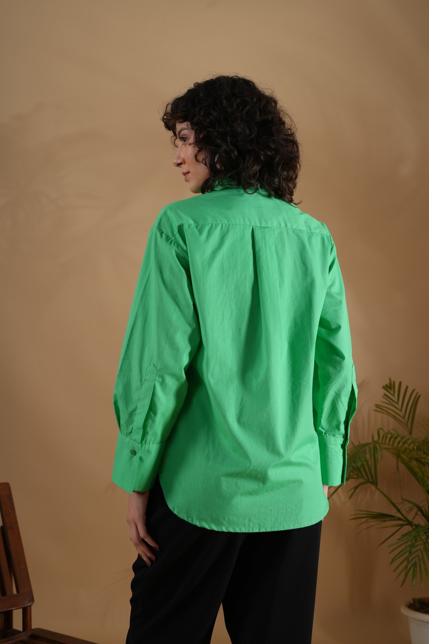 ABSTRACT GREEN SHIRT
