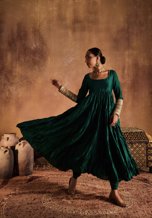 SAHIBA GREEN ANARKALI SET