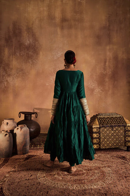 SAHIBA GREEN ANARKALI SET