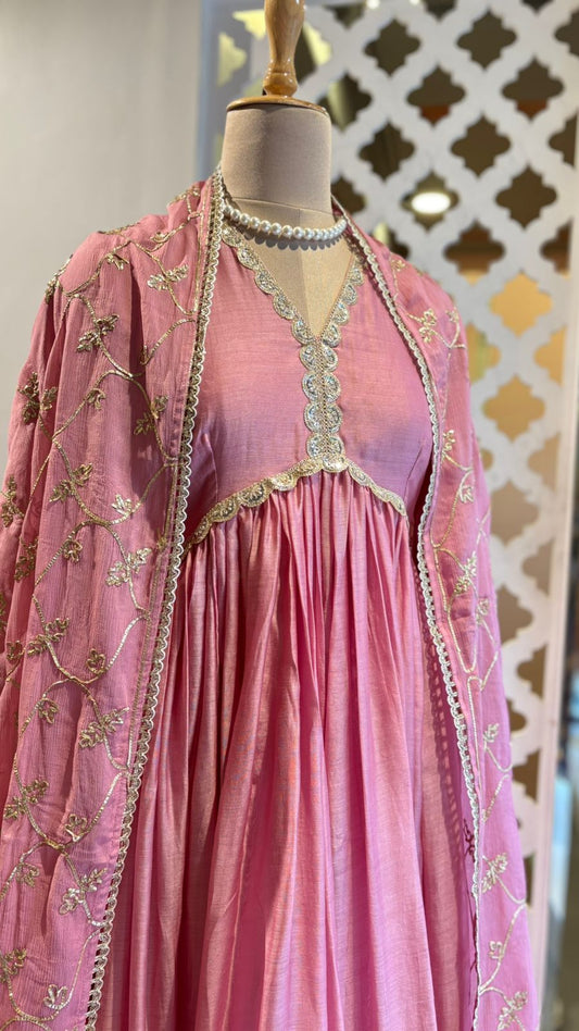 PESTEL PINK ANARKALI