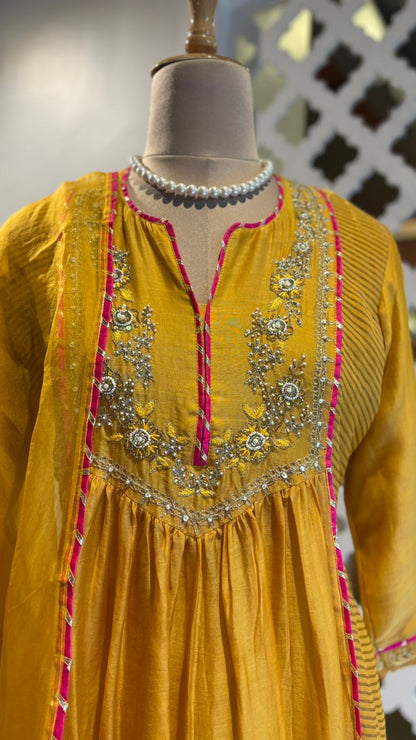 MUSTARD YELLOW ANARKALI