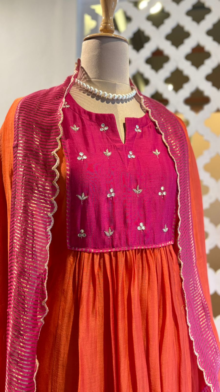 DUAL-TONE ANARKALI
