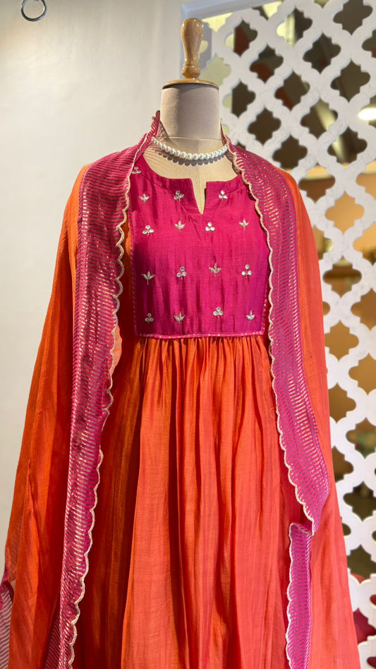 DUAL-TONE ANARKALI