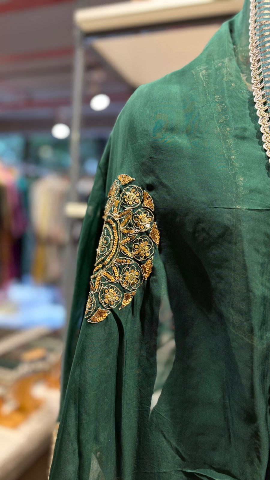EMERALD GREEN ANARKALI