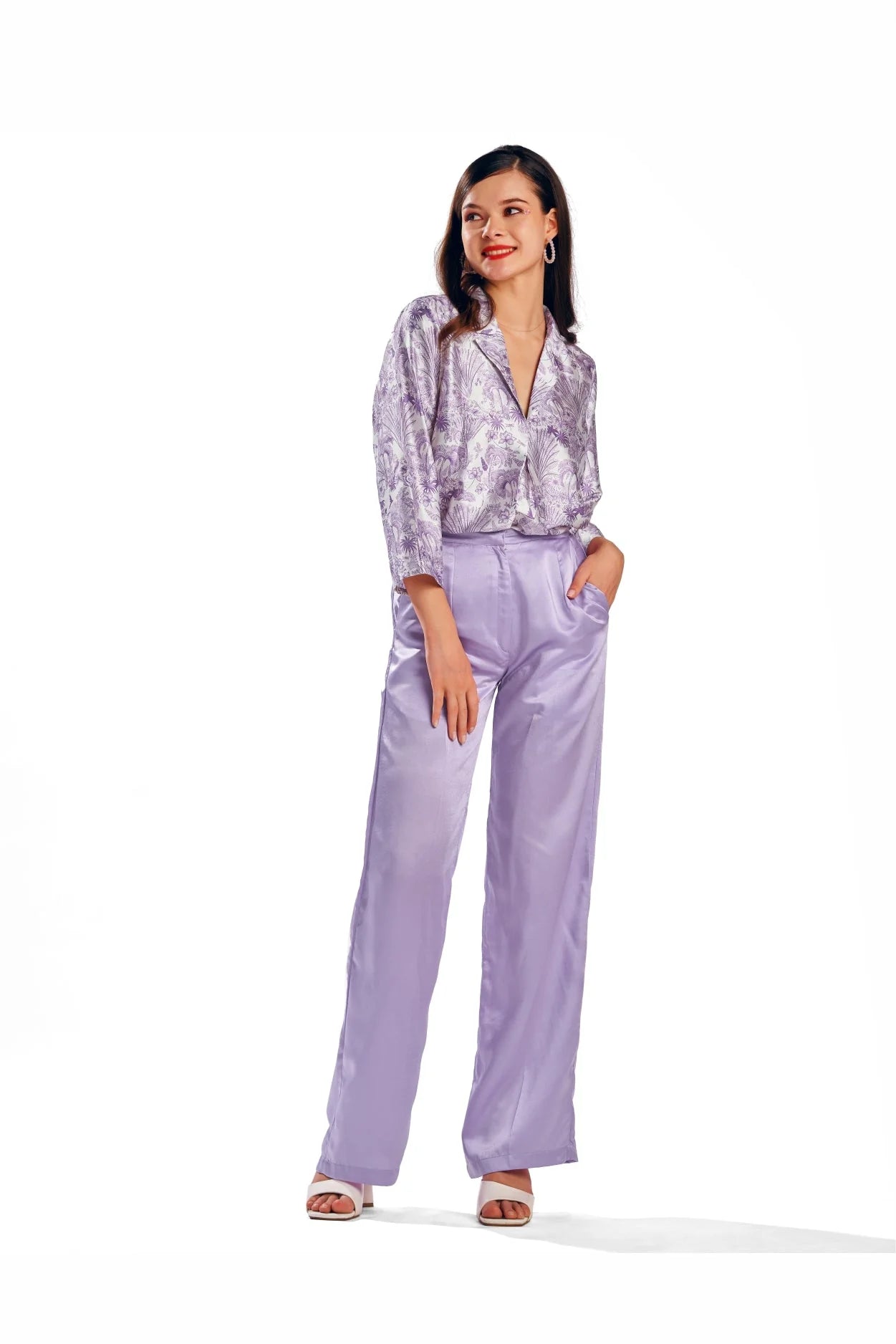 Anastasia Co-Ord Set (Lilac)