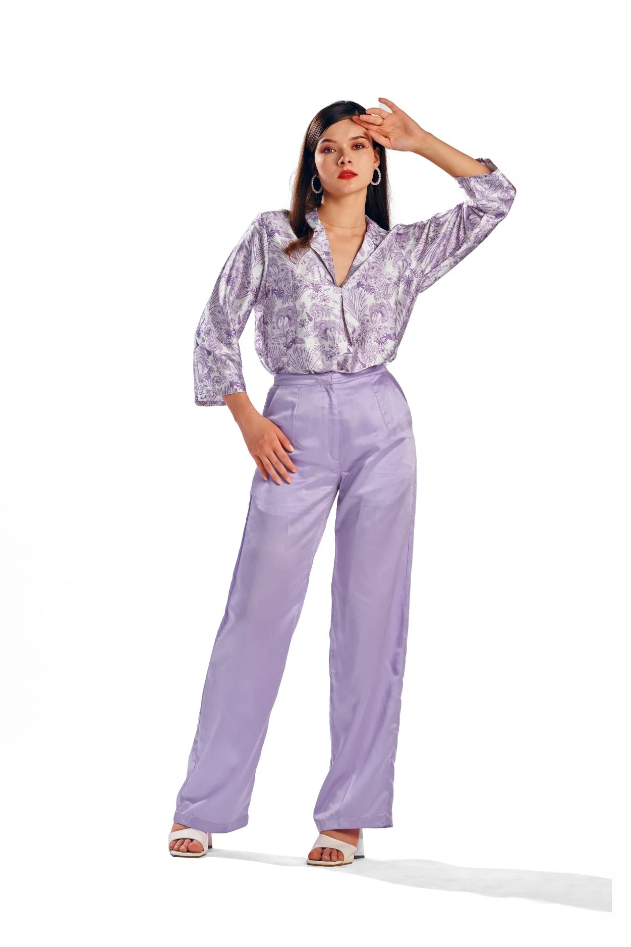 Anastasia Co-Ord Set (Lilac)