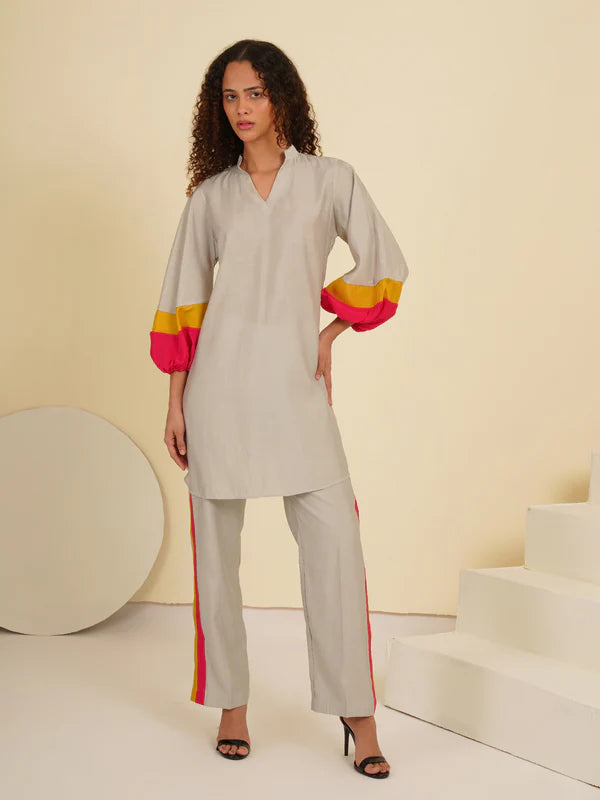 Grey Stripe Roman Coord