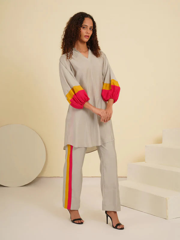 Grey Stripe Roman Coord