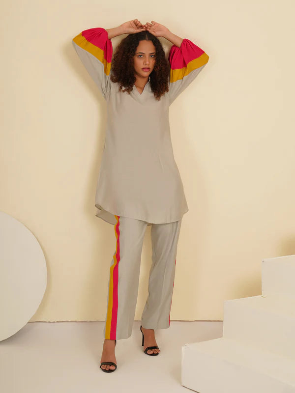 Grey Stripe Roman Coord