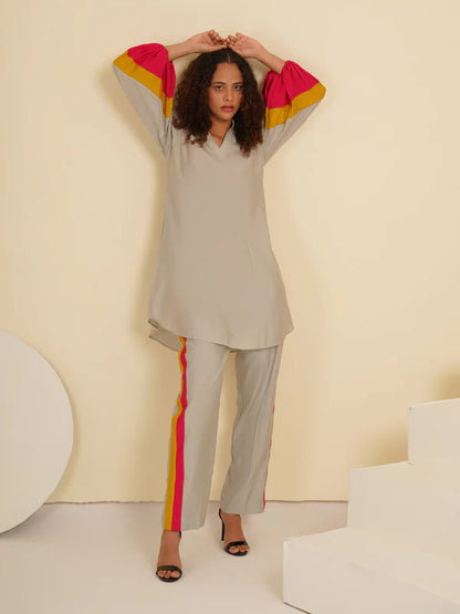 Grey Stripe Roman Coord