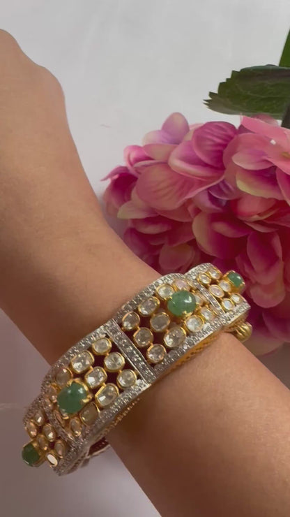 Polki Tejasvi Kada 925 silver ( single )